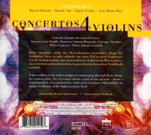 Produktbild: Concertos 4 Violins