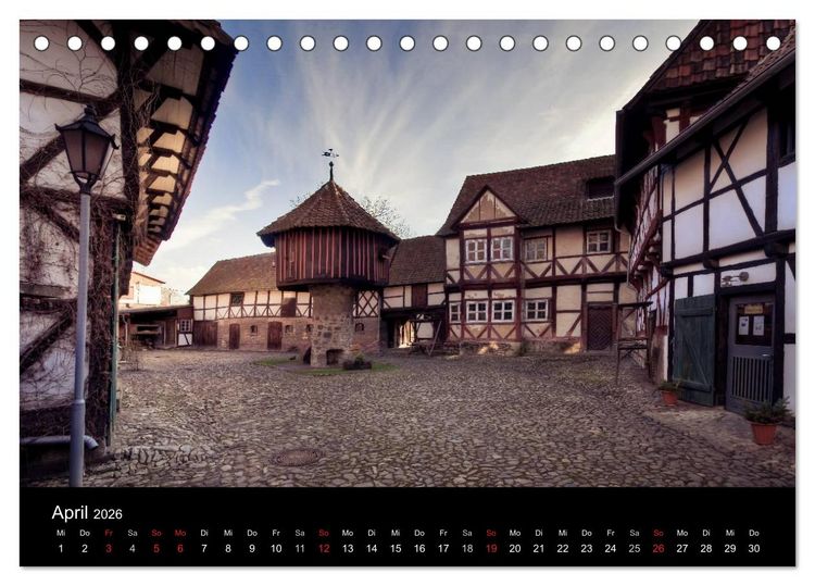 Produktbild: Fachwerk - wie aus einer anderen Zeit (Tischkalender 2026 DIN A5 quer), CALVENDO Monatskalender