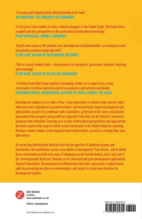 Produktbild: Beyond Colonialism, Development and Globalization