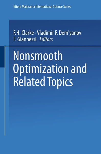Produktbild: Nonsmooth Optimization and Related Topics