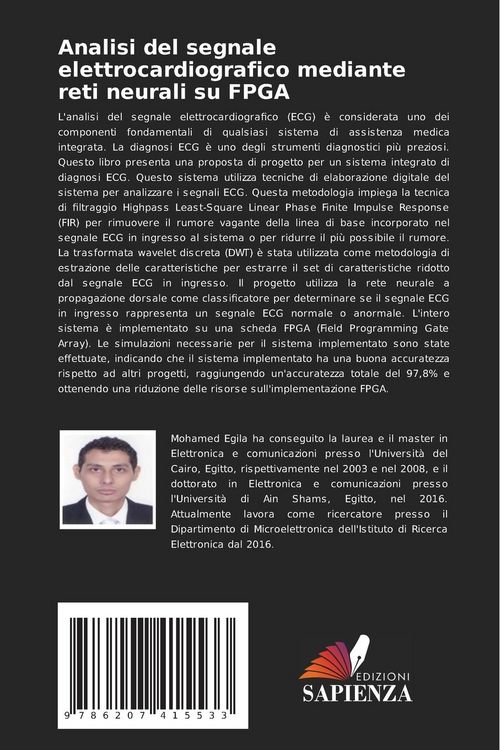 Produktbild: Analisi del segnale elettrocardiografico mediante reti neurali su FPGA