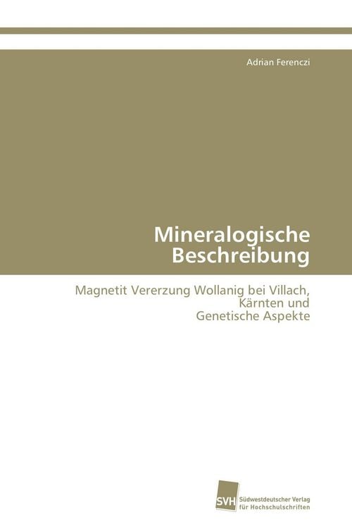 Produktbild: Mineralogische Beschreibung