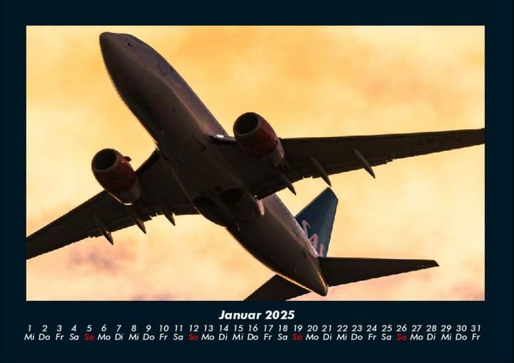Produktbild: Flugzeuge 2025 Fotokalender DIN A4