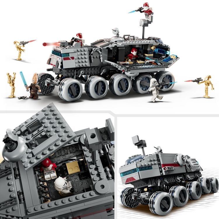 Produktbild: LEGO Star Wars 75413 Republikanischer Juggernaut, Lichtschwert, Fahrzeug