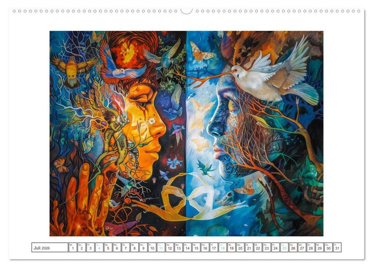 Produktbild: Die Sprache des Friedens (Wandkalender 2026 DIN A2 quer), CALVENDO Monatskalender