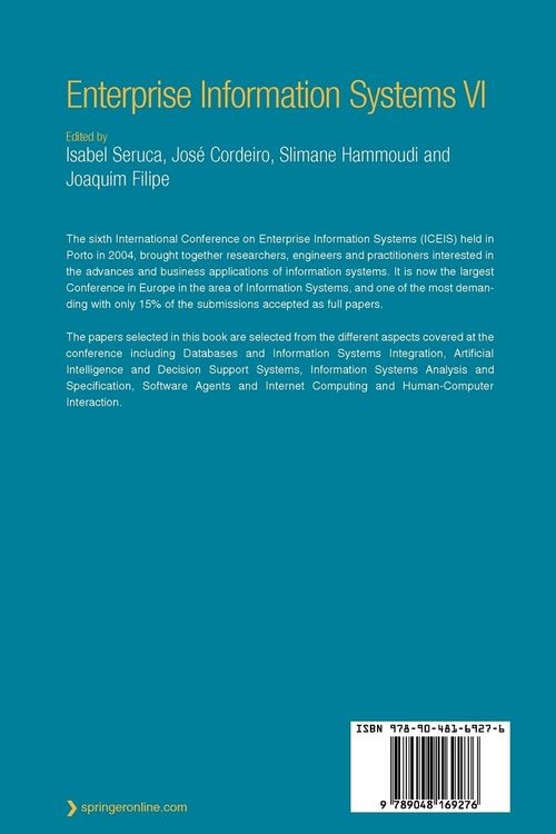 Produktbild: Enterprise Information Systems VI