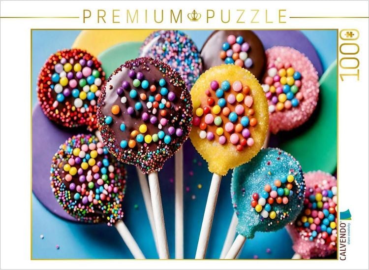 Produktbild: CALVENDO Puzzle Schokolade am Stiel | 1000 Teile Lege-Gr&ouml;&szlig;e 64x48cm Foto-Puzzle f&uuml;r gl&uuml;ckliche Stunden