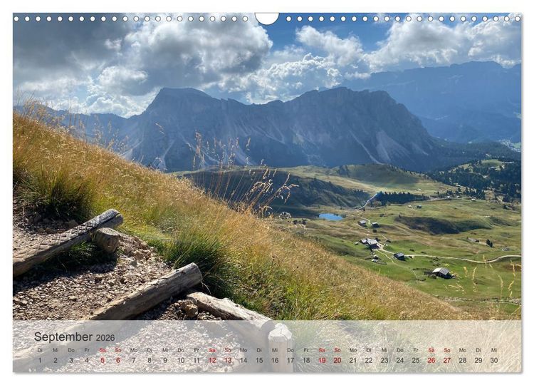 Produktbild: Alpenauszeit - Die Bergh&uuml;tten unserer Alpen (Wandkalender 2026 DIN A3 quer), CALVENDO Monatskalender