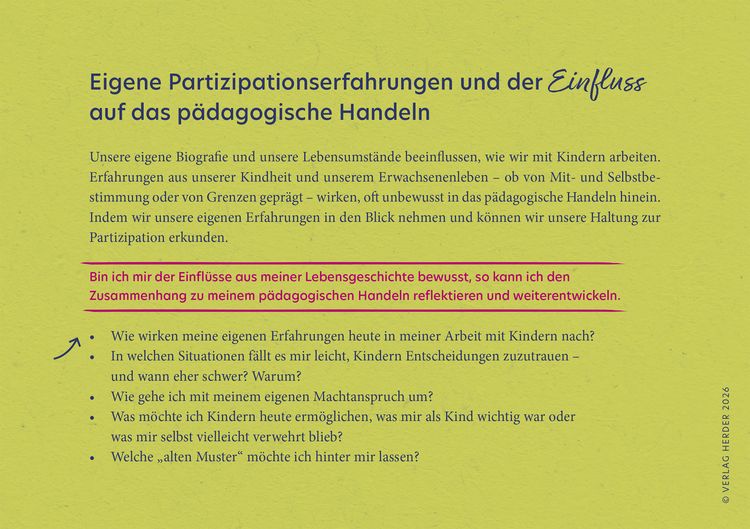 Produktbild: Partizipation in Krippe und Kita. 40 Reflexionskarten f&uuml;r die Teamarbeit