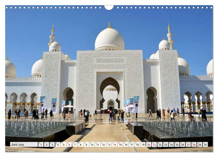 Produktbild: Die EMIRATES zwischen Dubai und Abu Dhabi (Wandkalender 2026 DIN A3 quer), CALVENDO Monatskalender