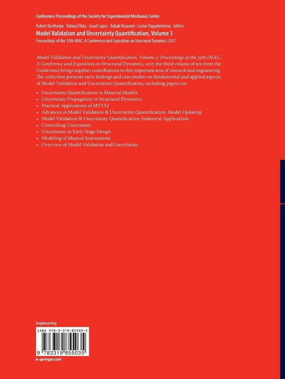 Produktbild: Model Validation and Uncertainty Quantification, Volume 3