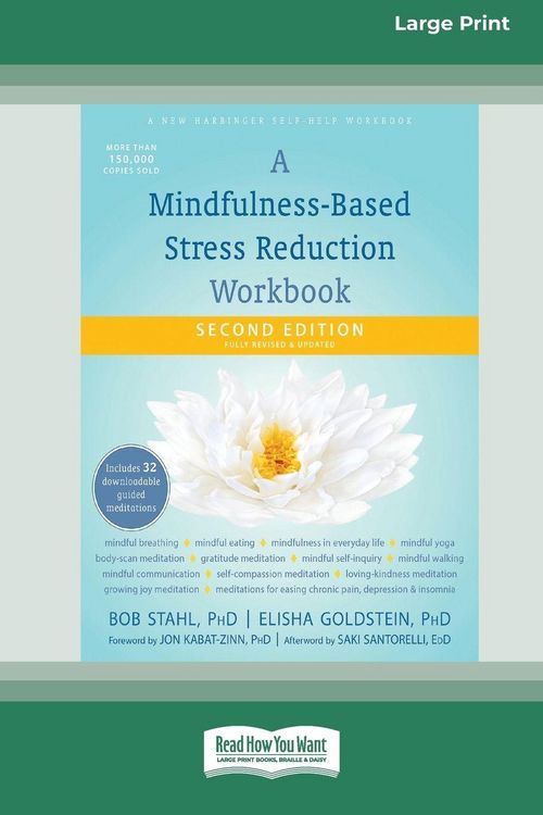 Produktbild: A Mindfulness-Based Stress Reduction Workbook (16pt Large Print Edition)