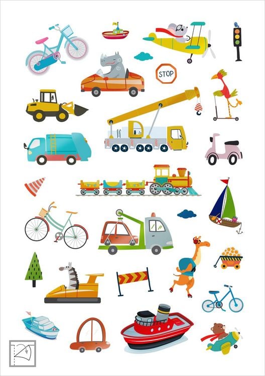 Produktbild: Glanz-Sticker &ndash; Fahrzeuge