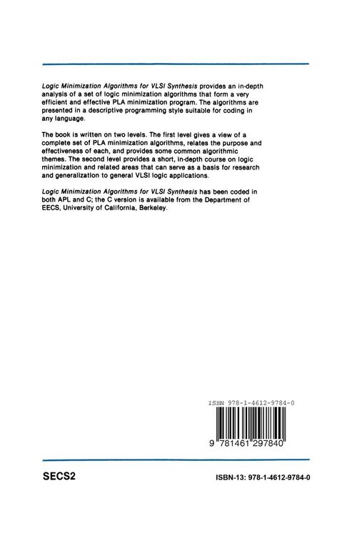 Produktbild: Logic Minimization Algorithms for VLSI Synthesis