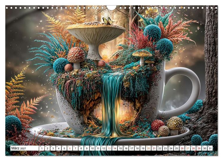 Produktbild: Zwischen Tassenrand und Traum (Wandkalender 2027 DIN A3 quer), CALVENDO Monatskalender