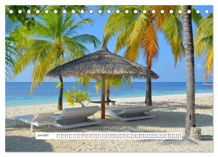 Produktbild: Malediven - die Sehnsucht nach dem Paradies (Tischkalender 2027 DIN A5 quer), CALVENDO Monatskalender