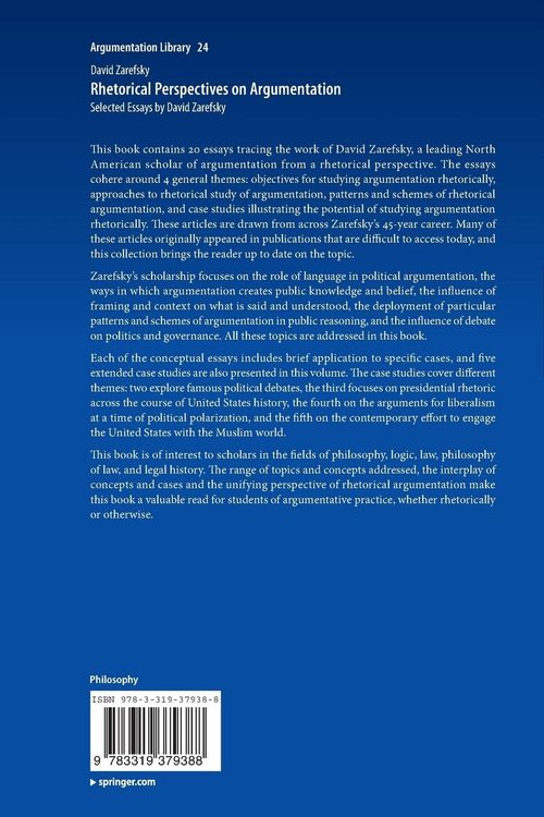 Produktbild: Rhetorical Perspectives on Argumentation