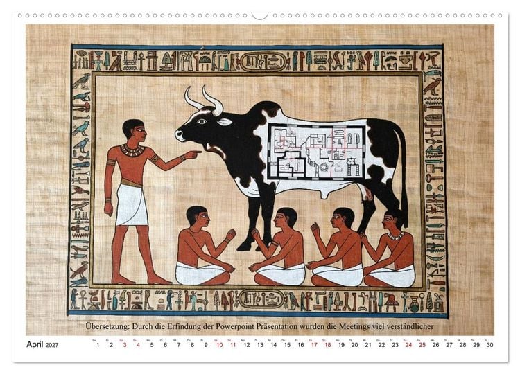 Produktbild: Am Nil ist auch nur Montag (hochwertiger Premium Wandkalender 2027 DIN A2 quer), Kunstdruck in Hochglanz