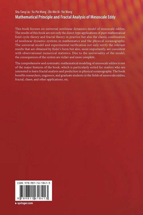 Produktbild: Mathematical Principle and Fractal Analysis of Mesoscale Eddy