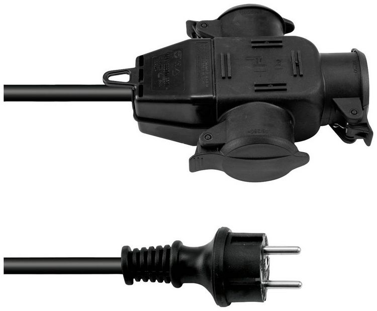 Produktbild: Eurolite 3024701D Strom Verl&auml;ngerungskabel Schwarz 3m H07RN-F 3G 2,5mm&sup2;