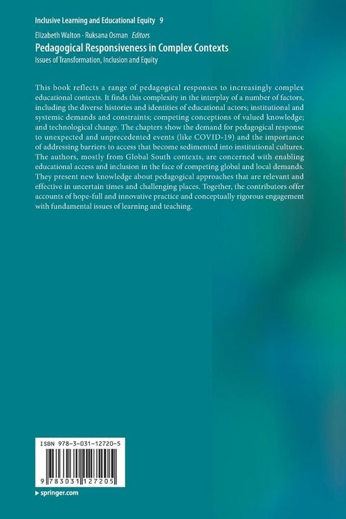 Produktbild: Pedagogical Responsiveness in Complex Contexts