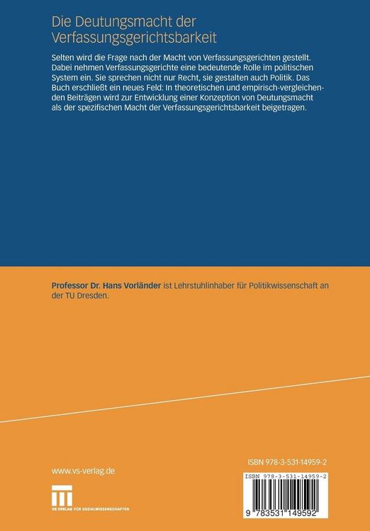 Produktbild: Die Deutungsmacht der Verfassungsgerichtsbarkeit