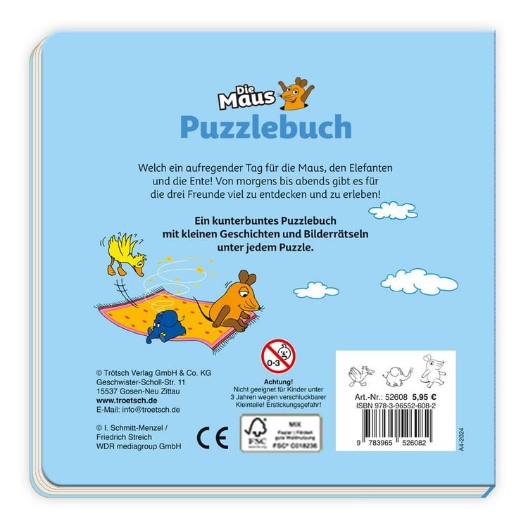 Produktbild: Tr&ouml;tsch Die Maus Puzzlebuch
