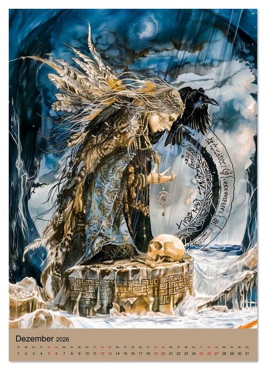 Produktbild: Wikinger - Mythologie - G&ouml;tter, Runen und Legenden (Wandkalender 2026 DIN A4 hoch), CALVENDO Monatskalender