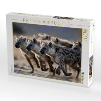 Produktbild: CALVENDO Puzzle Ein Rudel auf der Flucht | 1000 Teile Lege-Gr&ouml;&szlig;e 64x48cm Foto-Puzzle f&uuml;r gl&uuml;ckliche Stunden