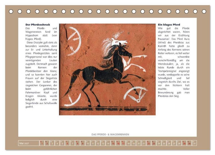 Produktbild: Kurioses im Antiken Olympia (Tischkalender 2027 DIN A5 quer), CALVENDO Monatskalender