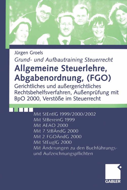 Produktbild: Allgemeine Steuerlehre, Abgabenordnung, (FGO)
