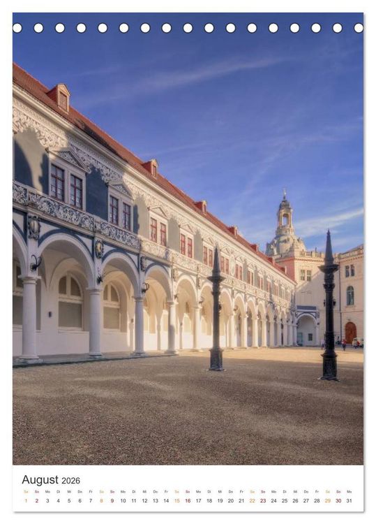 Produktbild: Highlights in Dresden (Tischkalender 2026 DIN A5 hoch), CALVENDO Monatskalender