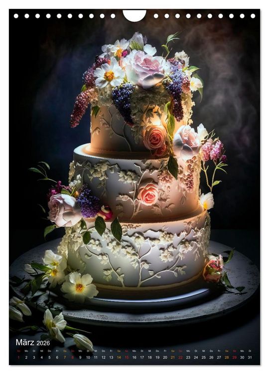 Produktbild: Zur Hochzeit eine Torte (Wandkalender 2026 DIN A4 hoch), CALVENDO Monatskalender