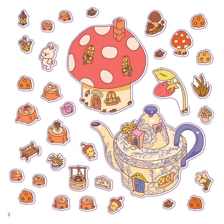 Produktbild: Cozy Sticker Worlds &ndash; Whimsy Wonders