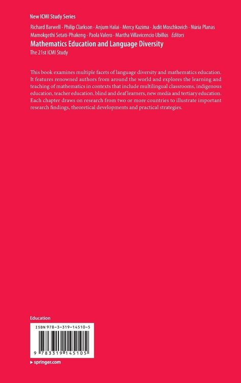 Produktbild: Mathematics Education and Language Diversity