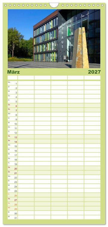 Produktbild: Familienplaner 2027 - Solinger Bilderbogen 2027 mit 5 Spalten (Wandkalender, 21 x 45 cm) CALVENDO