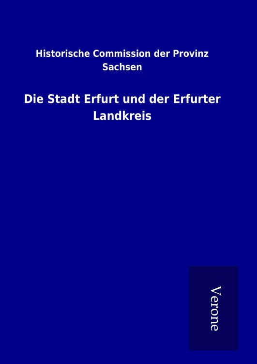 Produktbild: Die Stadt Erfurt und der Erfurter Landkreis