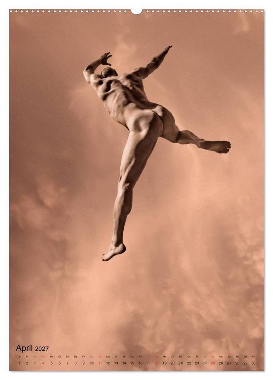 Produktbild: JUMP! ATHLETISCHE M&Auml;NNERAKTE (Wandkalender 2027 DIN A2 hoch), CALVENDO Monatskalender