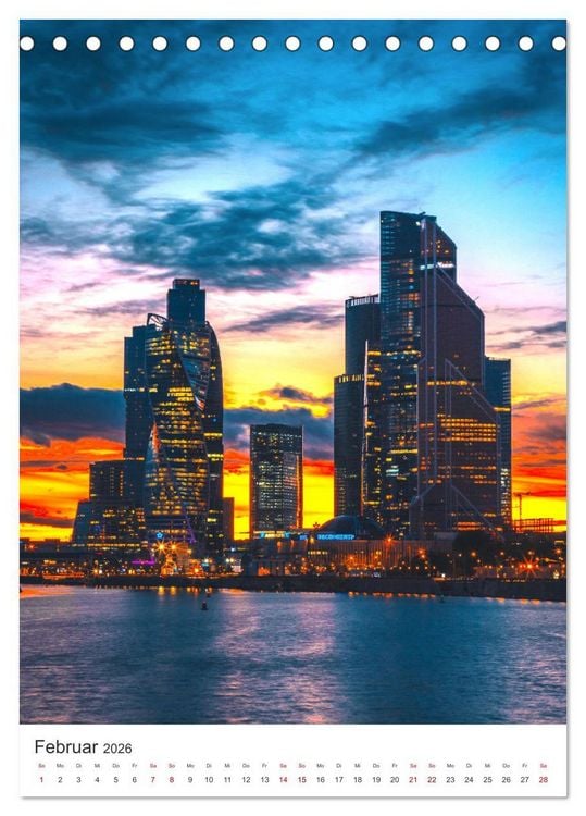 Produktbild: Moskau - Zwischen Oka und Wolga. (Tischkalender 2026 DIN A5 hoch), CALVENDO Monatskalender