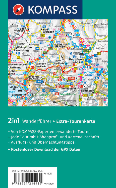 Produktbild: KOMPASS Wanderf&uuml;hrer Oberallg&auml;u, 50 Touren