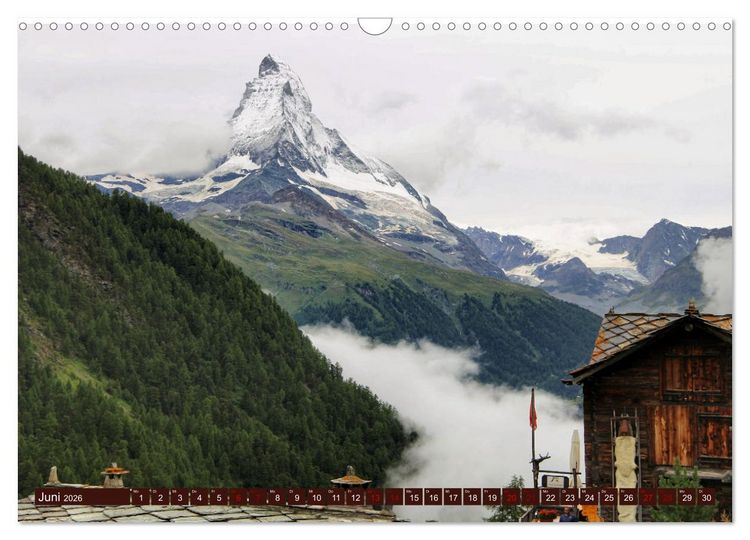 Produktbild: Bergwelt Zermatt (Wandkalender 2026 DIN A3 quer), CALVENDO Monatskalender