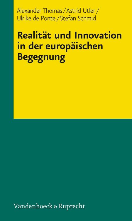 Produktbild: Realit&auml;t und Innovation in der europ&auml;ischen Begegnung