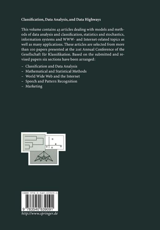 Produktbild: Classification, Data Analysis, and Data Highways