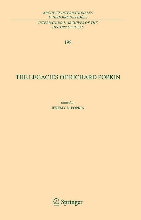 Produktbild: The Legacies of Richard Popkin