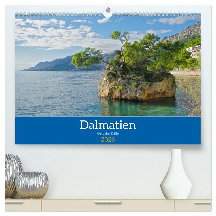Produktbild: Dalmatien - Stille Orte (hochwertiger Premium Wandkalender 2026 DIN A2 quer), Kunstdruck in Hochglanz