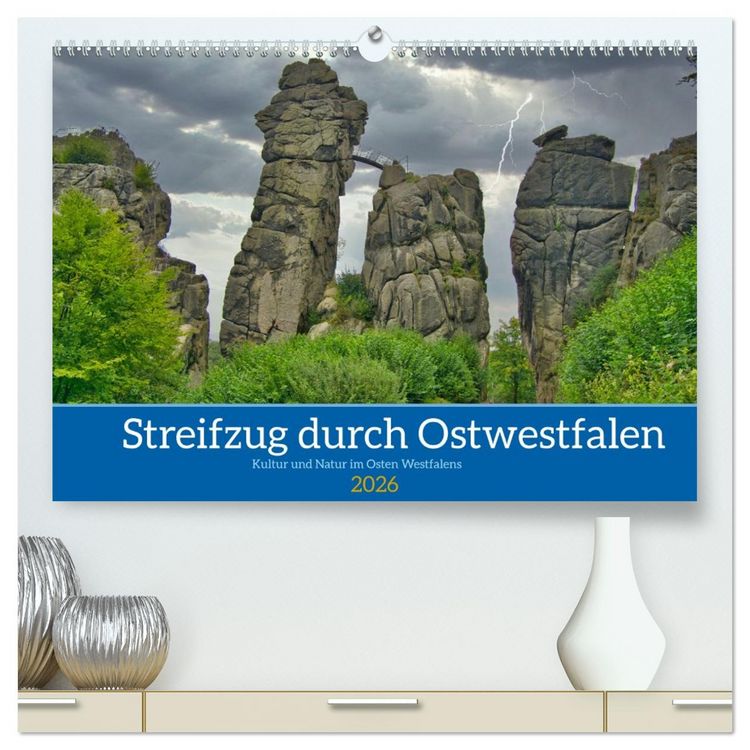 Produktbild: Streifzug durch Ostwestfalen (hochwertiger Premium Wandkalender 2026 DIN A2 quer), Kunstdruck in Hochglanz