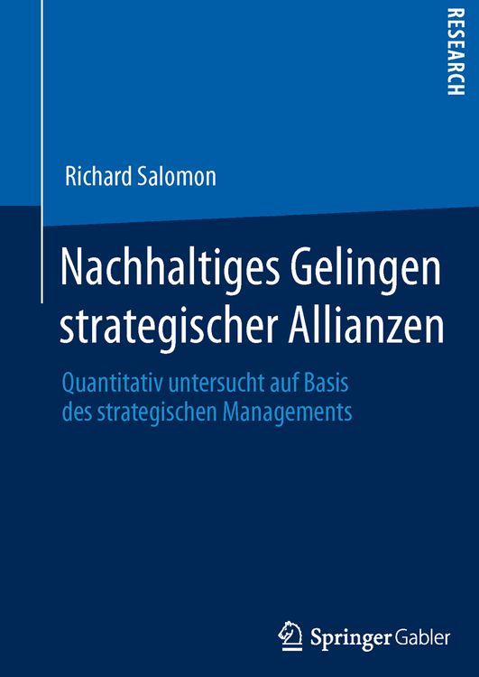 Produktbild: Nachhaltiges Gelingen strategischer Allianzen