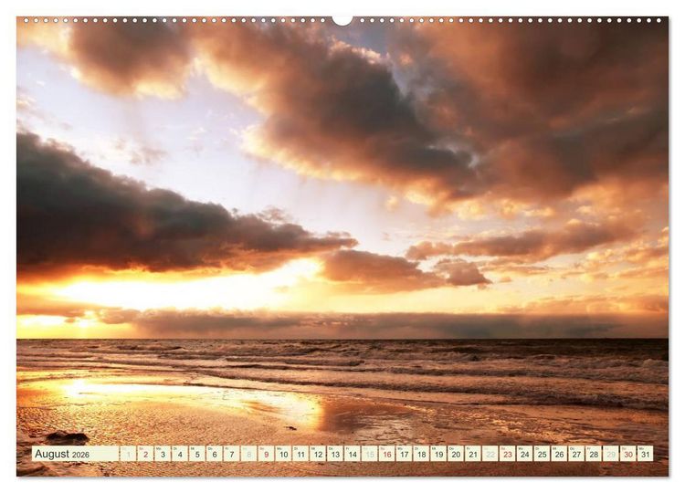 Produktbild: Ostsee - Impressionen (Wandkalender 2026 DIN A2 quer), CALVENDO Monatskalender