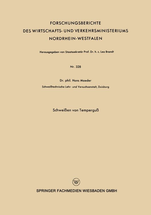 Produktbild: Schwei&szlig;en von Tempergu&szlig;