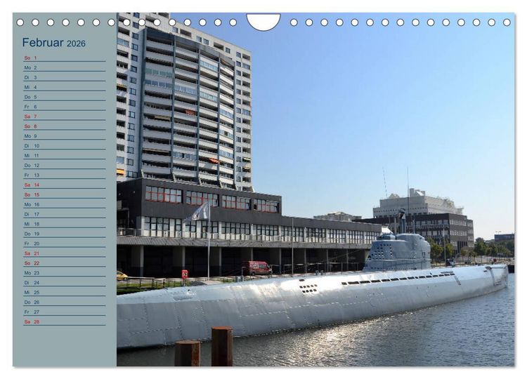 Produktbild: BREMERHAVEN - 2026 (Wandkalender 2026 DIN A4 quer), CALVENDO Monatskalender